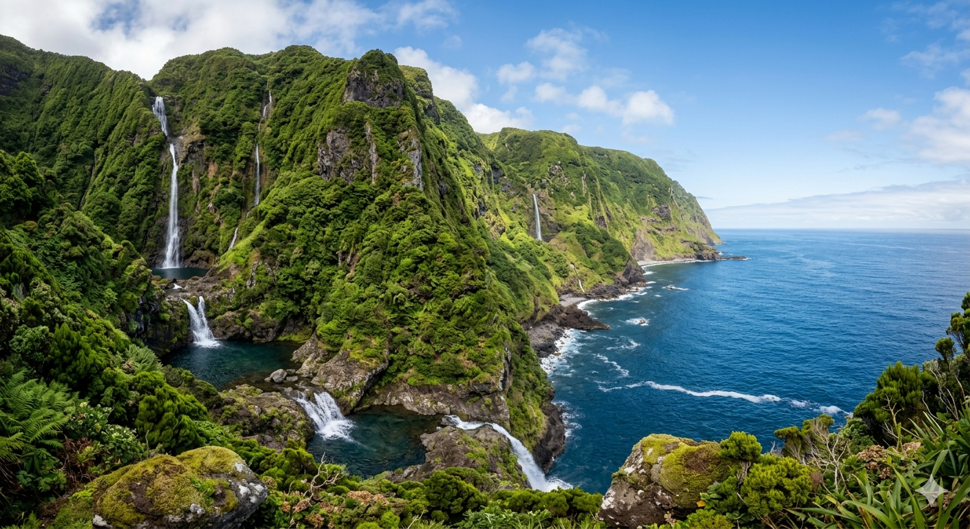 Cascata Fajã Grande — Flores Resort